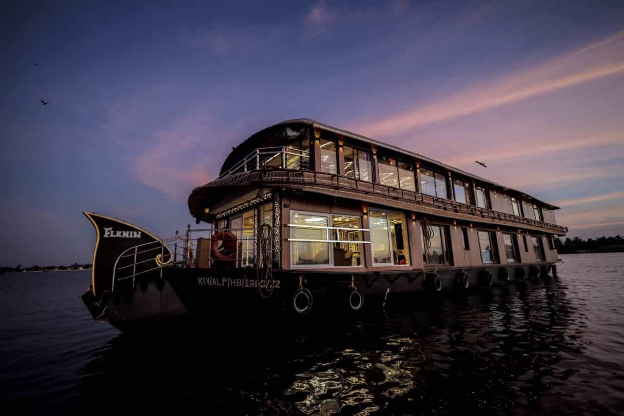 Exterior view of the houseboat